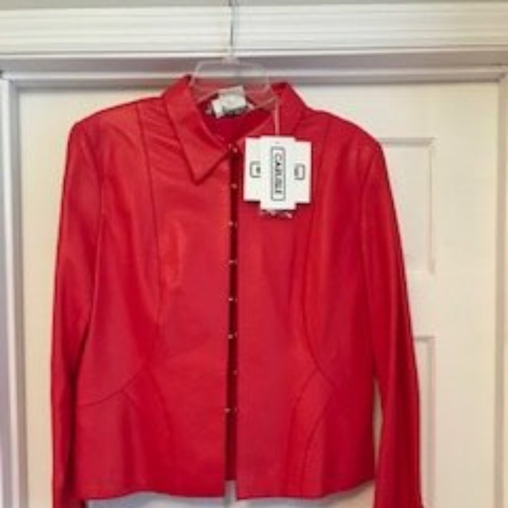 Red Carlisle Leather Jacket